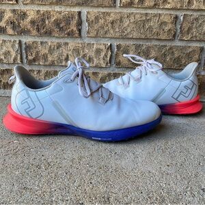 FootJoy FJ Fuel SpikeLess White Men’s Golf Shoes -‎ Men’s Size 12 (M)